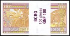 Guinea 100 Francs  2015  Unc  Bundle  Pack Of 100 Pcs  Consecutive  P-a47