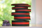 2 Yards Gucci Inspired Green And Red Striped Woven Ribbon Diy - Great Quality