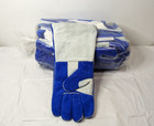 Pack Of 12 Jtc Cowhide Welder s Gloves Blue Large Left Hand Only 1250ll