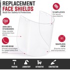 Safe Handler Replacement Face Shields     Clear Polycarbonate Visor  Face Sh