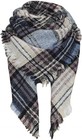 Oversized Plaid Blanket Scarf  Luxurious Warmth In Cashmere   Acrylic