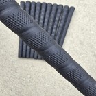 11 Vintage Tacki-mac Kurled Textured Wrap Black Golf Grips Lot Nos  58 