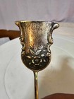 Rare Antique Marked G 800 Silver Salt sugar Condiment Small Spoon Rose Design