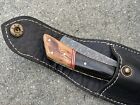 Og Vintage Shaving Straight Razor Leather Sheath Wood Handle Sharp Barber Dm