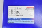 Avery Trueblock Matte White 2  X 3-1 2  Rectangle Labels 225 Sheets Presta 94238