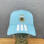 Adidas Argentina National Team 26 Hat Cap Icy Blue 3 Stripes Adjustable One Size