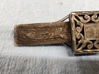 Antique Vintage 925 Silver Handmade In Mexico Mens Tie Bar Tie Clip Clasp