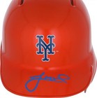 Jeff Mcneil New York Mets Autographed Alternate Chrome Mini Batting Helmet