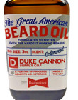 Duke Cannon Great American Beard Oil Men 3 Oz With Budweiser Cedarwood Scent