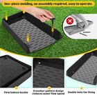 Gutter Downspout Extensions For Water Drainage  Down Spout With Nails  Black