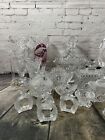 Lot Of 21 Vintage Byrdes Hofbauer Bird Lead Crystal Set - Beautiful Elegant Set