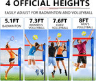 20ft 32ft Volleyball   Badminton Combo Sets For Backyard