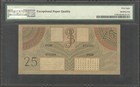 Netherlands Indies Indonesia 25 Gulden Coconut Tree Green P-91 1946 Pmg 58 Epq