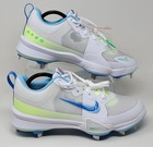 Nike Force Trout 9 Pro Cleats White barely Volt blue Fq7941-100 Men Size 7 5 New