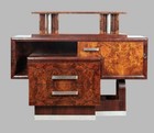 1920s 1930s Italian Art Deco Cubist Credenza Bookcase Gio Ponti Buffa Borsani