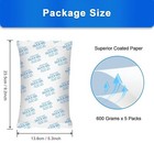 5 Packs 600 Gram Silica Gel Packets Reusable large Moisture Absorbers For Car  S