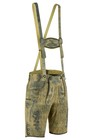 German Bavarian Lederhosen Shorts     Premium Suede Leather Oktoberfest Trachten