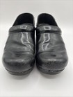 Dansko Professional Leather Clogs Women s Size 39 Black Comfort Slip On Shoes