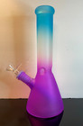 Frosted Colorful Bong With Ice Catcher Tobacco Smoking Water Pipe Hookah