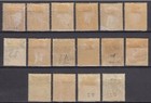 Gabon Stamps Cv  500 French Colonies 1904   1 2 35-no Gum  10 50-thin  Mh
