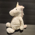 Jellycat Bashful Unicorn Plush Medium 12in White pink