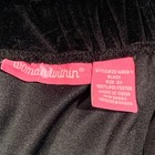 Woman Within Black Velvet Midi Skirt Plus Size 3x 18 20 Elastic Waist Long 32in