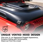 For 2018-2024 Jeep Wrangler Jl Jlu Gladiator Jt Steel Hood Vents With Ram Air