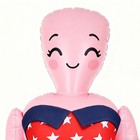 150cm Inflatable Doll Diy Face Independence Day Decor Dress Up Blow Up Doll