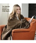 Medical King Heated Blanket  Machine Washable  50  X 60   color Brown 