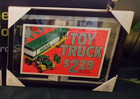 Rare Hess Truck Gas Station Pumper Sign Framed  Rare Magnetic -1976 Nice Amerada
