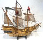 Vintage Wooden Sailing Ship Santa Maria 1492 Large 20    Long X 17 5    High