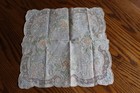 Vintage Unused 3 Bridle Hanky Handkerchief French Needle Lace Ivory