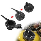 Black Fuel Tank Cover Gas Oil Cap For Harley Touring Sportster Dyna 1996-up