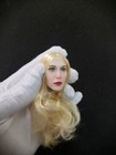 1 6 Female Gold Hair Witch Beauty Girl Head Sculpt Carved Model For 12 figure