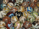 Large Lot 50  Jabo Blacklight Beauty Contract Marbles   104