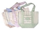 4 X Trader Joe s Mini Canvas Tote Bag Striped Multicolor 13x6x10 New