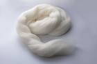 One Pound Fine Merino Wool Roving Top  Natural White Undyed
