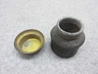Early 1900 s Auto Lite Lamp Co Carbide  Empty Brass Canister With Threaded Lid