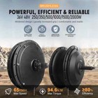 36v 48v 250w-2000w Mountain Ebike Conversion Kit Brushless Front Rear Hub Motor
