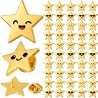 Bulk Gold Star Pins - 25 50 100 150 300 Pcs Metal Motivational Brooches For 4th