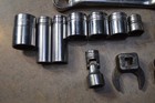 Snap On 17pc Mixed Tool Lot  Sae metric Wrenches And Sockets