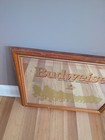 Vintage Budweiser Clydesdale Horses King Of Beer Gold Mirror Sign