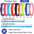 27pcs Dog Collar Bulk - Adjustable Nylon Puppy Collar Medium Large Dogs Coll   