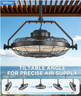 20  Smart Outdoor Ceiling Fan With Light Waterproof Gazebo Patio Remote Control