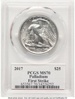 2017 Palladium Eagle 1 Oz Fs Pcgs Ms70 Ed Moy