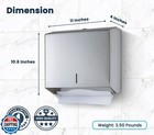 Alpine Commercial Paper Towel Dispenser Wall Mount For Multifold  Trifold And