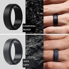4-pack Silicone Ring Flexible Waterproof Wedding Sports Rubber Engagement Bands