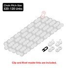Golden Drive Chain For Dirt Bike Motorcyce Quad 520-pitch 120-links Non O-ring