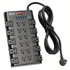 Super Danny Surge Protector Power Strip 22 Ac Outlets 6 Usb Ports Type C 6 5ft