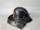 Y8961 Kabuto Iron Zunari Helmet Black Lacquer Armor Japan Antique Bugu Yoroi